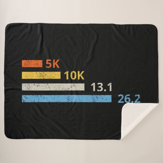 Couverture Sherpa Distances de course I - 5K 10K 13,1 26,2 Marathoni (Devant (Horizontal))