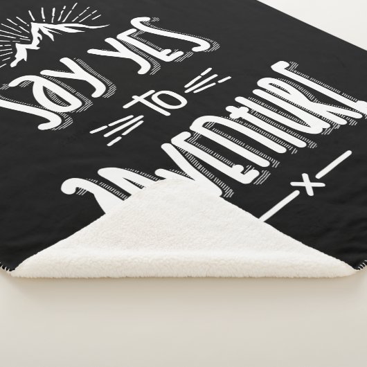 Couverture Sherpa Dites Oui À L'Aventure Camping Randonnée - Cadeaux (3/4)