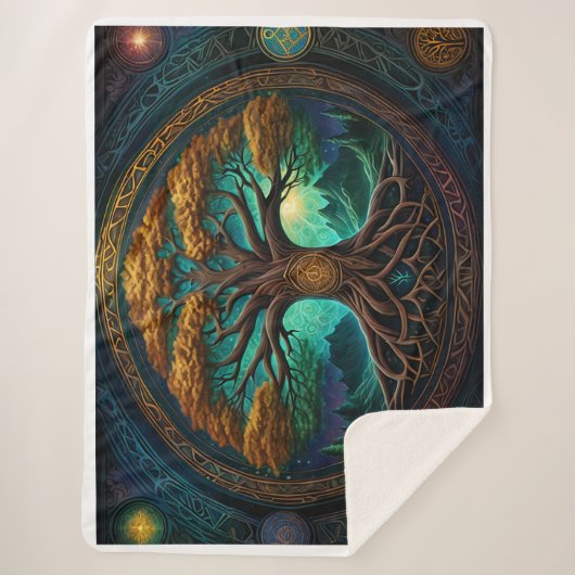 Couverture Sherpa Diversité éternelle : L'arbre de vie Yggdrasil (Devant)