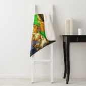 Couverture Sherpa Dogs Playing Snooker Billiards Fun Spoof (En situation)