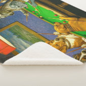 Couverture Sherpa Dogs Playing Snooker Billiards Fun Spoof (3/4)