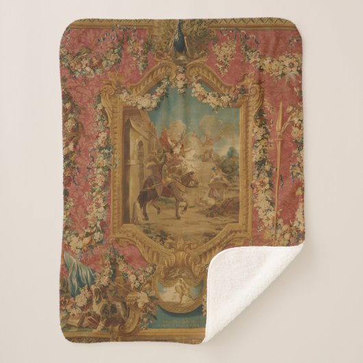 Couverture Sherpa Don Quixote Guided by Folly, 18th century tapestry (Devant)