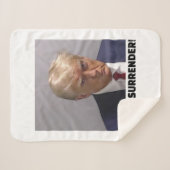 Couverture Sherpa Donald J Trump Tir De Mug - Ne Cessez Jamais La Lo (Devant (Horizontal))