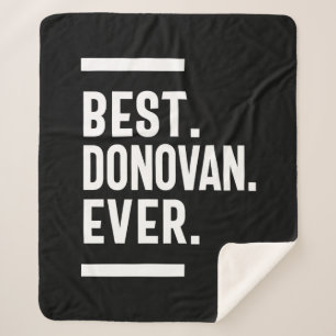 Couverture Sherpa Donovan Nom personnalisé Anniversaire Cadeau