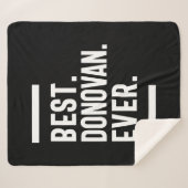 Couverture Sherpa Donovan Nom personnalisé Anniversaire Cadeau (Devant (Horizontal))