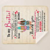 Couverture Sherpa Dons de Bestie| Lettre à mon Merci de bestin (Devant (Horizontal))