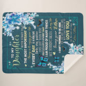 Couverture Sherpa Dons de filles| Lettre À Ma Fille De Papa (Devant (Horizontal))