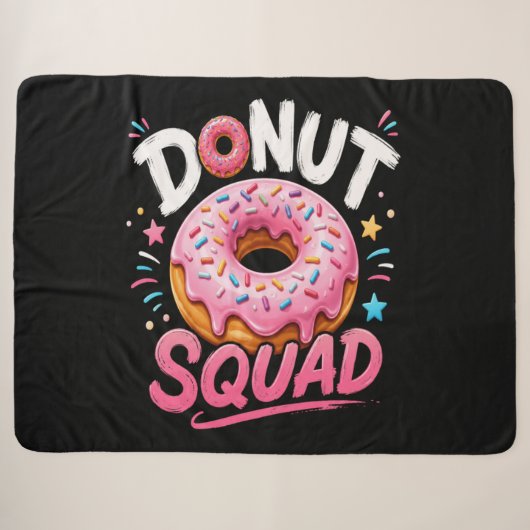 Couverture Sherpa Donut Parsemer la gentillesse Drôle (Devant (Horizontal))