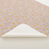 Couverture Sherpa Doodle de fleurs joyeuses (3/4)