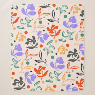 Couverture Sherpa Doodle Garden