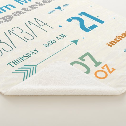 Couverture Sherpa Dossier de naissance Bébé Garçon Statistiques de n (3/4)