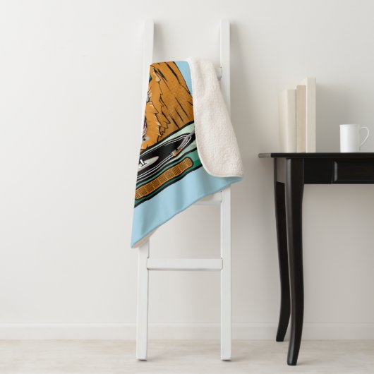 Couverture Sherpa Dossier de vinyle Orangoutan (En situation)