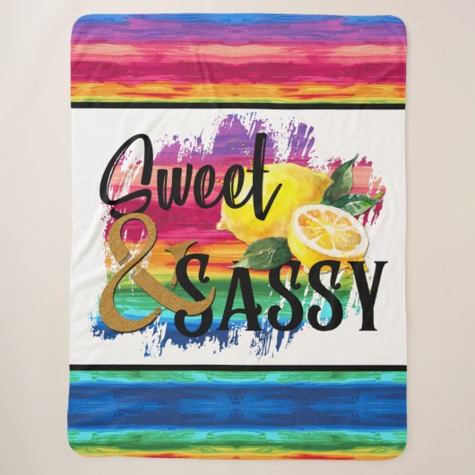 Couverture Sherpa Douce & Sassy (Devant)