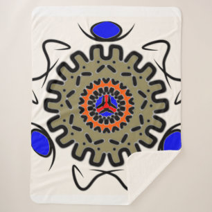 Couverture Sherpa Douceur Mandala Royale