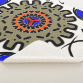 Couverture Sherpa Douceur Mandala Royale (3/4)