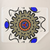 Couverture Sherpa Douceur Mandala Royale (Devant (Horizontal))