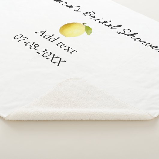 Couverture Sherpa Douche nuptiale citron moderne simple minimum rust (3/4)