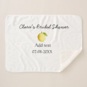 Couverture Sherpa Douche nuptiale citron moderne simple minimum rust (Devant (Horizontal))