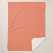 Couverture Sherpa Doux-amer Couleur Uni (Devant)