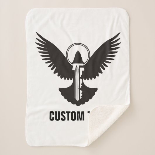 Couverture Sherpa Dove avec clé (Devant)