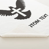Couverture Sherpa Dove avec croix (3/4)