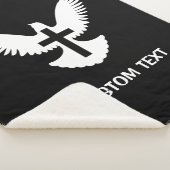 Couverture Sherpa Dove avec croix (3/4)