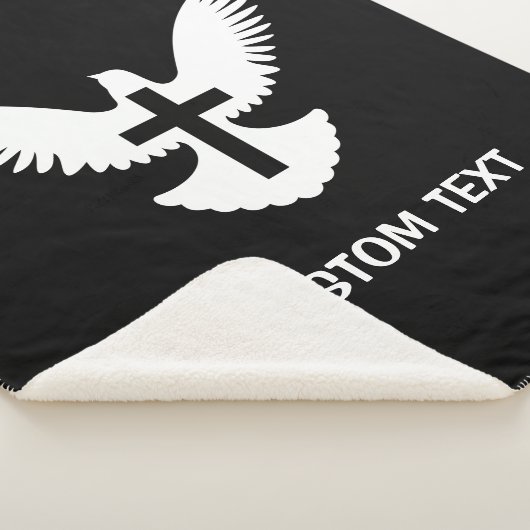 Couverture Sherpa Dove avec croix (3/4)