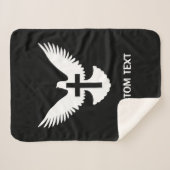 Couverture Sherpa Dove avec croix (Devant (Horizontal))