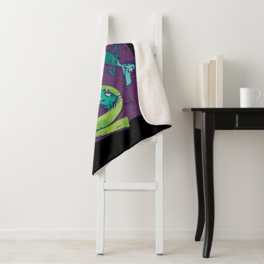 Couverture Sherpa Dr Seuss | BOO ! Graphique d'Halloween (En situation)