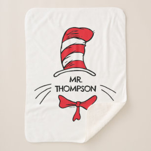 Couverture Sherpa Dr. Seuss Chat dans le Chapeau Nom de l'enseigna