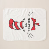 Couverture Sherpa Dr. Seuss | Chat dans le Chapeau Nom de l'enseigna (Devant (Horizontal))
