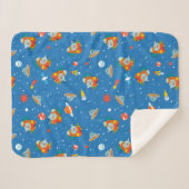 Couverture Sherpa Dr Seuss | Chat dans le Motif spatial Casquette (Devant (Horizontal))