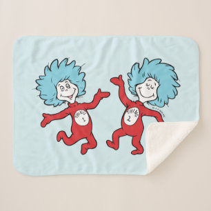 Couverture Sherpa Dr. Seuss Chose 1 et Chose 2 Personnage