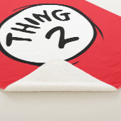 Couverture Sherpa Dr Seuss | Chose personnalisée Une chose deux (3/4)
