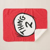 Couverture Sherpa Dr Seuss | Chose personnalisée Une chose deux (Devant (Horizontal))