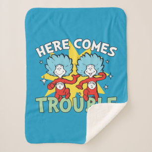 Couverture Sherpa Dr. Seuss Chose Un Chose Deux Les Ennuis Arriven