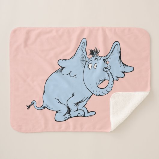 Couverture Sherpa Dr Seuss | Horton côté (Devant (Horizontal))