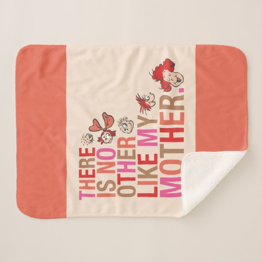 Couverture Sherpa Dr Seuss | Il N'Y A Pas D'Autre Comme Ma Mère (Devant (Horizontal))