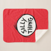 Couverture Sherpa Dr Seuss | La Chose Une Deux - La Chose Silly (Devant (Horizontal))