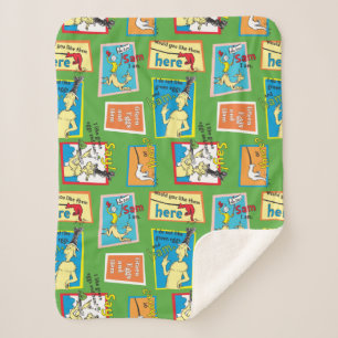 Couverture Sherpa Dr. Seuss Les œufs verts au jambon citations d'his