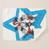 Couverture Sherpa Dr Seuss | Little Cats USA Graphisme Casquette (Devant (Horizontal))