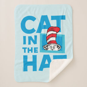 Couverture Sherpa Dr. Seuss Logo du Chat dans le Chapeau
