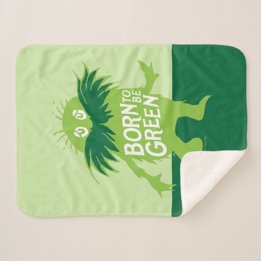 Couverture Sherpa Dr Seuss | Lorax - Né Pour Être Vert (Devant (Horizontal))