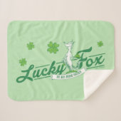 Couverture Sherpa Dr Seuss | Lucky Fox Dans Ses Chaussettes Irlandai (Devant (Horizontal))