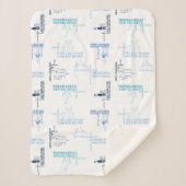 Couverture Sherpa Dr Seuss | Motif de devis Fête des pères (Devant)