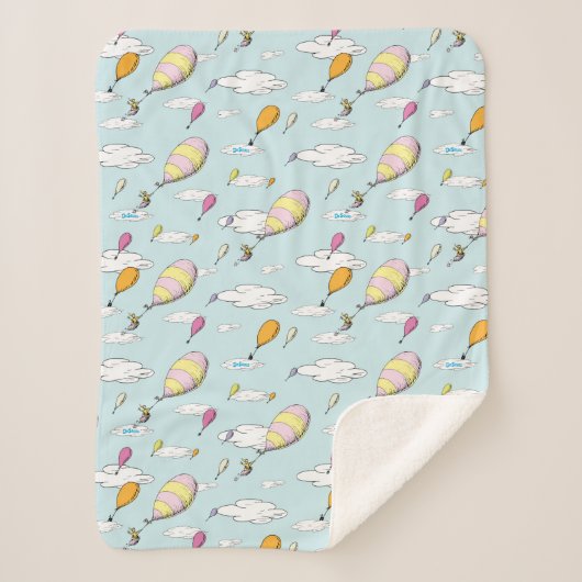 Couverture Sherpa Dr Seuss | Oh, les endroits où vous irez ! (Devant)