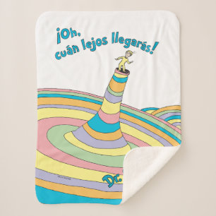 Couverture Sherpa Dr. Seuss Oh, vous irez loin !