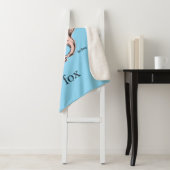 Couverture Sherpa Dr. Seuss | Renard Rose (En situation)