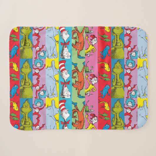 Couverture Sherpa Dr. Seuss | Tranche de personnage (Devant (Horizontal))