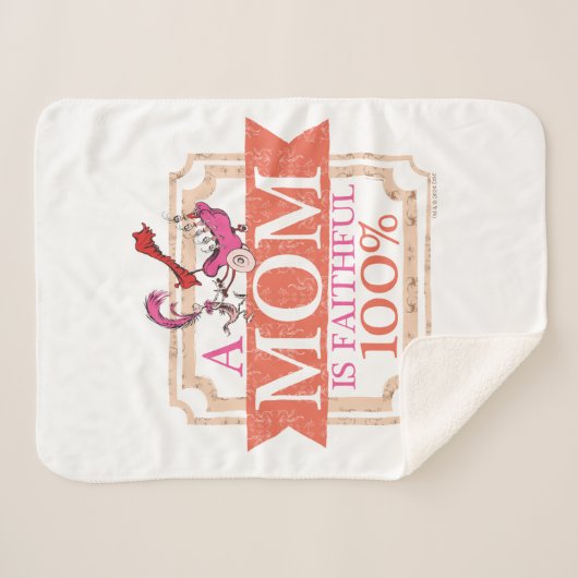 Couverture Sherpa Dr Seuss | Une Mère Est Fidèle 100% (Devant (Horizontal))